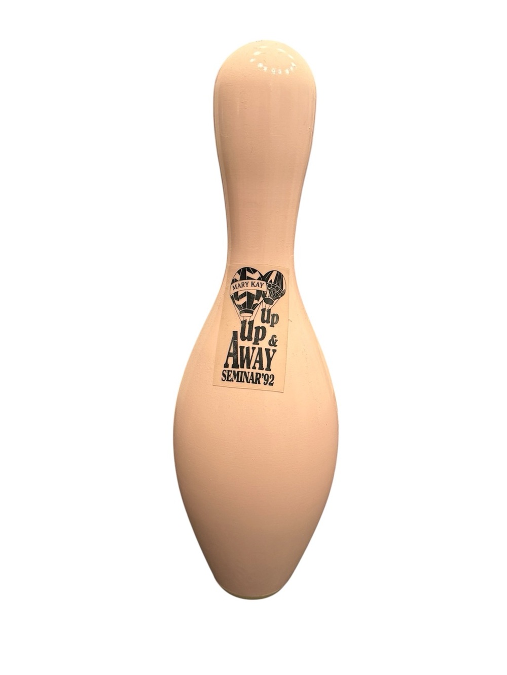 Mary Kay Pink Bowling Pin Up Up & Away Seminar 1992 Bowling Pin